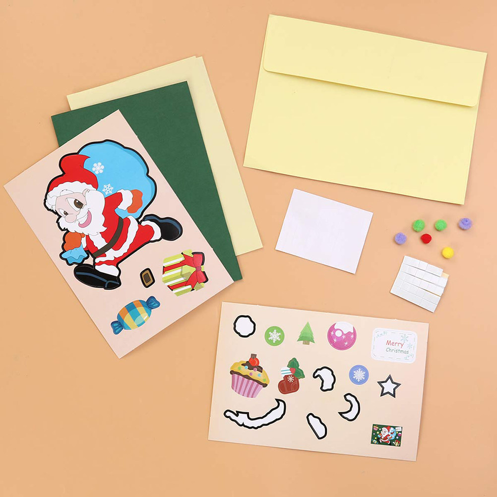 Art Craft Kindergarten - 6 Pack DIY Christmas Card Kits