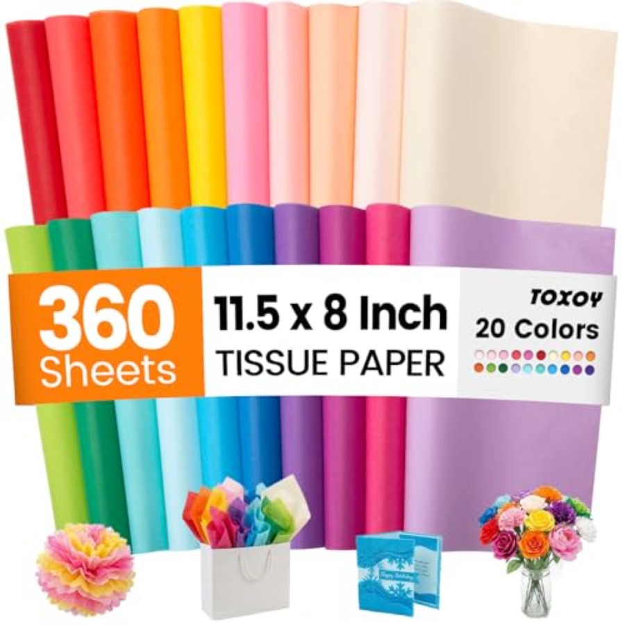 Art X Craft - 360 Sheets Tissue Paper Bulk, 11.5
