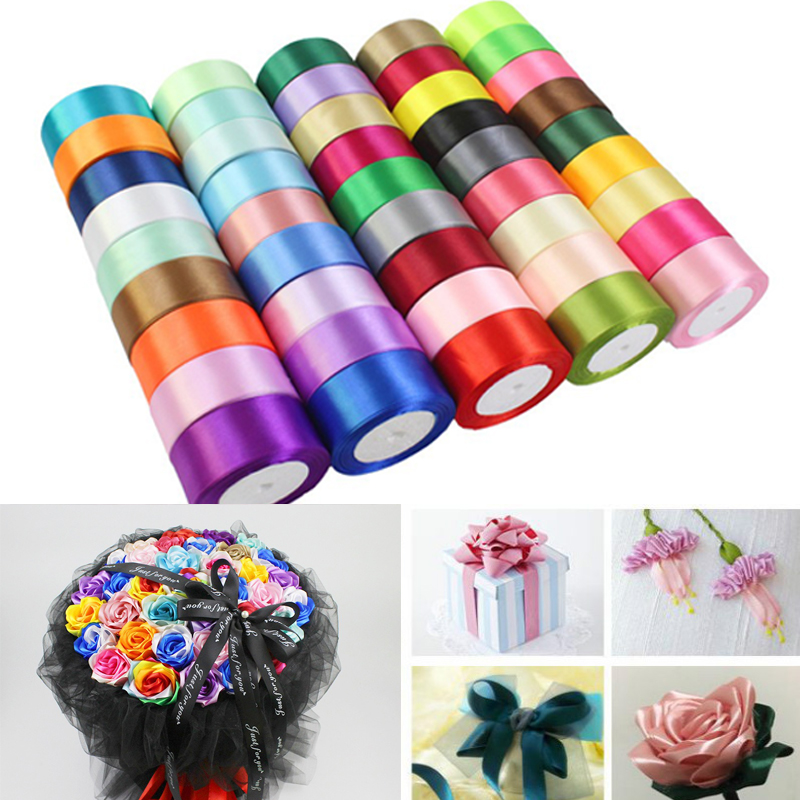 Art Craft Girl - 25Yards/Roll 40mm Silk Satin Ribbons for
