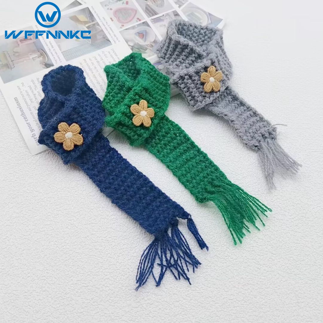 Art Craft Kindergarten - WFFNNKC 5Pcs Flower Woolen Knitted Scarf