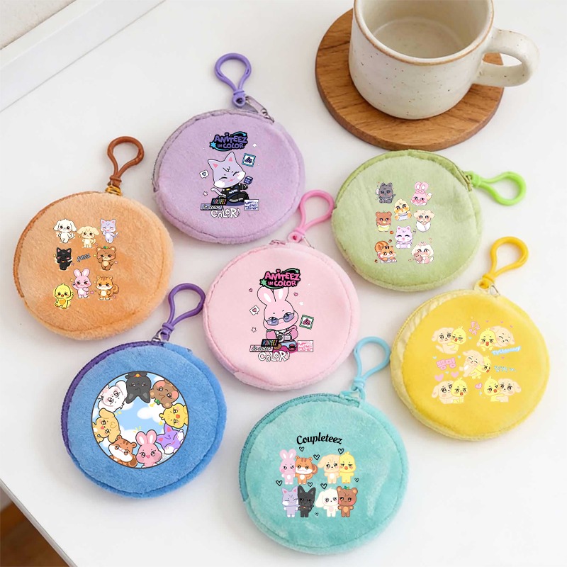 Art Craft Bag - Kpop ATEEZ Idol Coin Purses Keychain