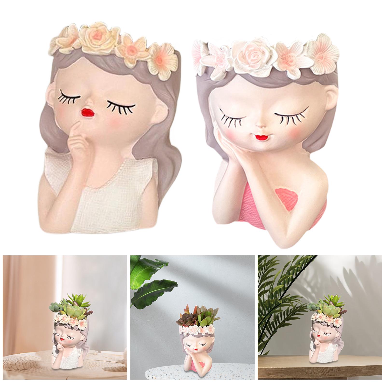Art Craft Cafe - Fairy Head Flower Pot Photo Prop