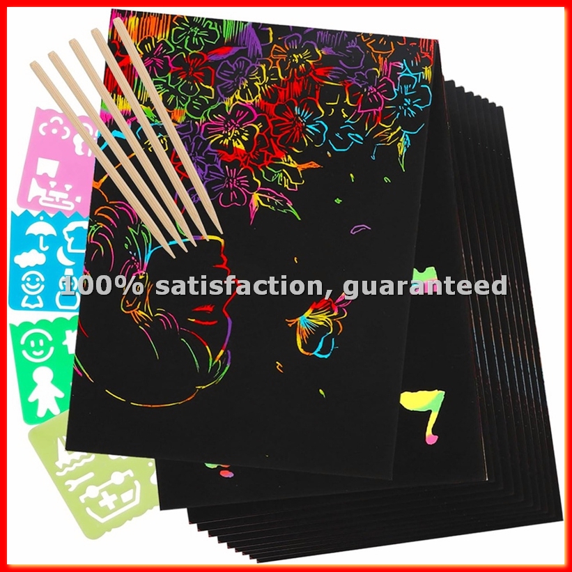 Art Craft Us - Scratch Paper Art Set, Black Crafts