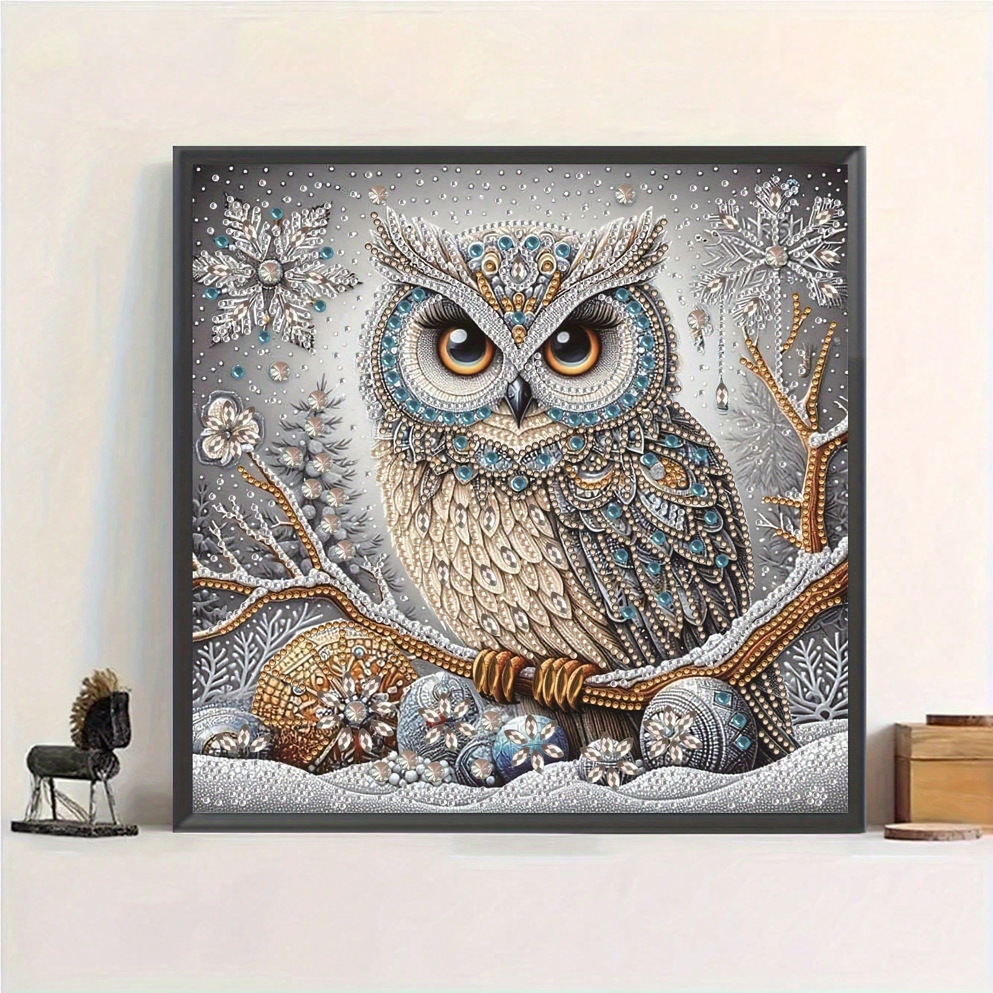 Art Craft Gifts For Adults - 5D Special Shape Owl Diamond Art