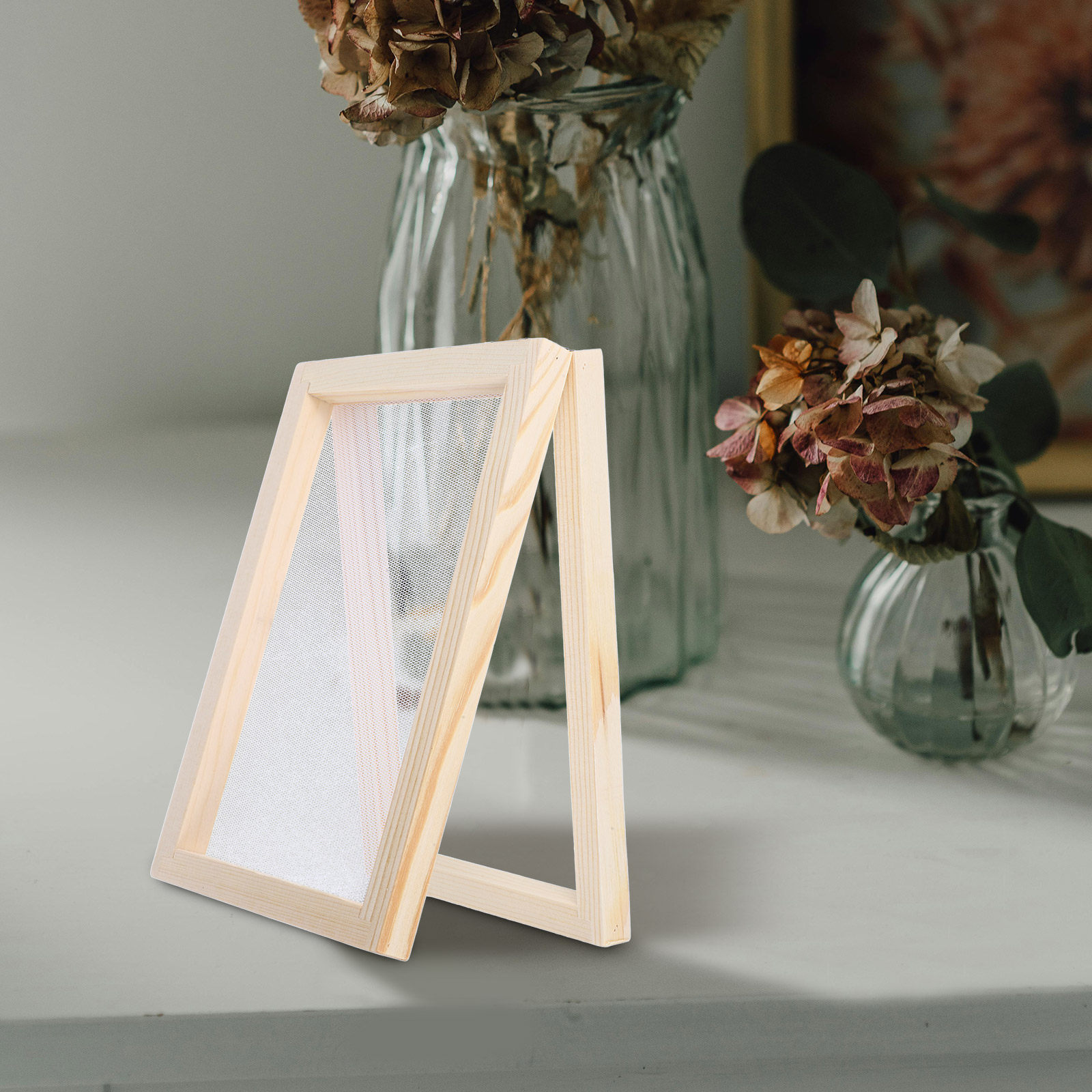 Art And Craft Recycle - DIY Paper Making Screen Wooden Frame