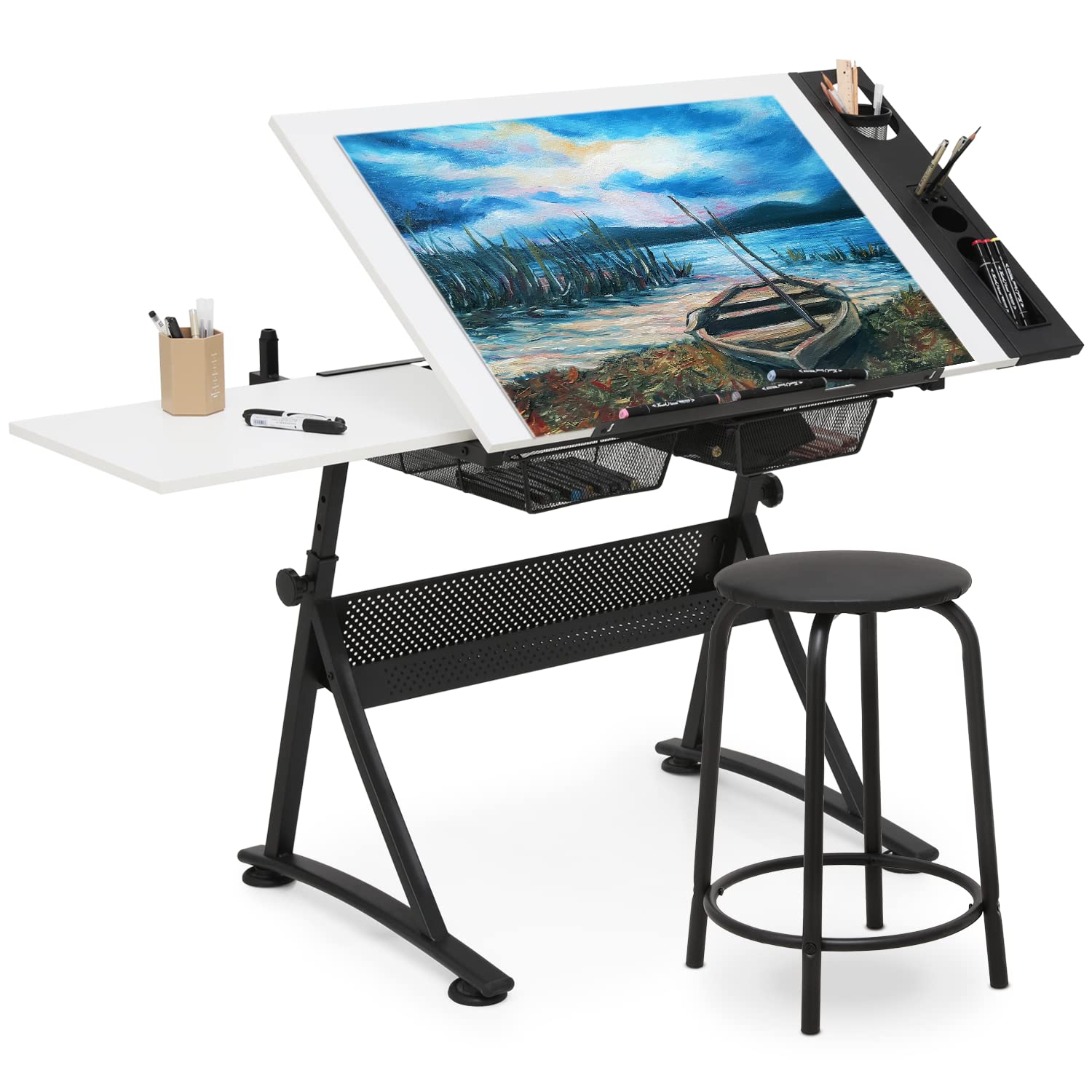 Art & Craft Teacher Vacancy - Art Deco Drafting Table, Height-Adjustable, Tiltable