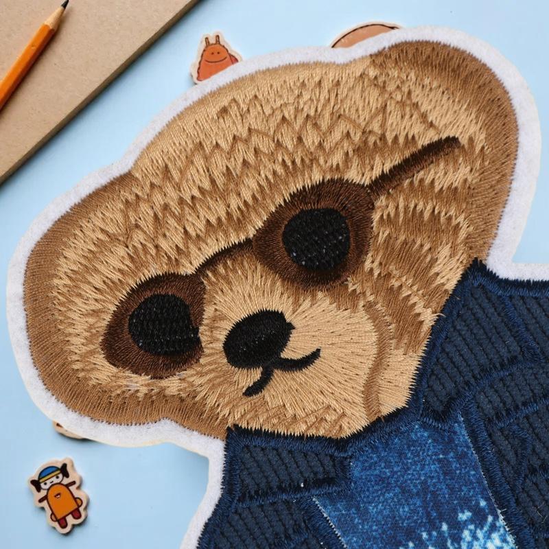 Art Craft Girl - Large Bear Clothing Patch Hand Sewn