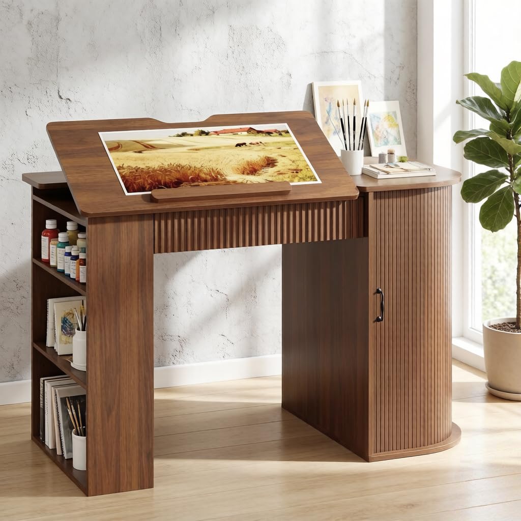 Art & Craft Teacher Vacancy - Drafting Table with Storage Cabinet &