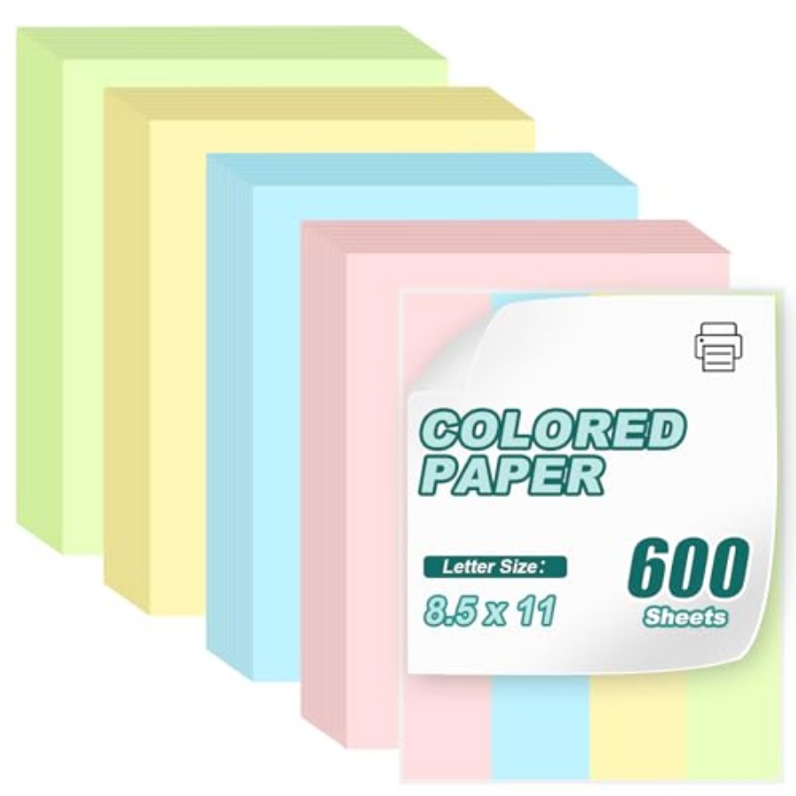 Art And Craft Letter X - 600 Pack Letter Size Colored Printer