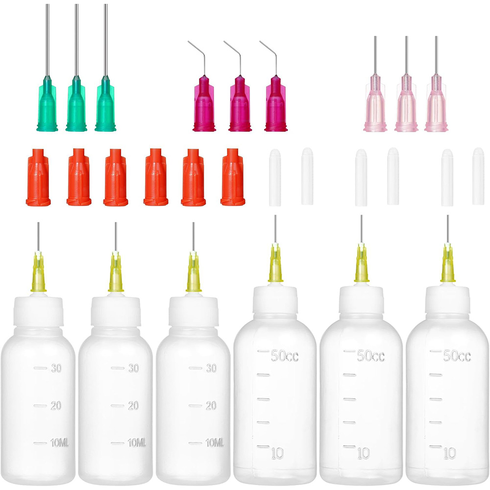 Art Craft Store - Precision Needle-Tip Squeeze Bottle Set, 6-Pack