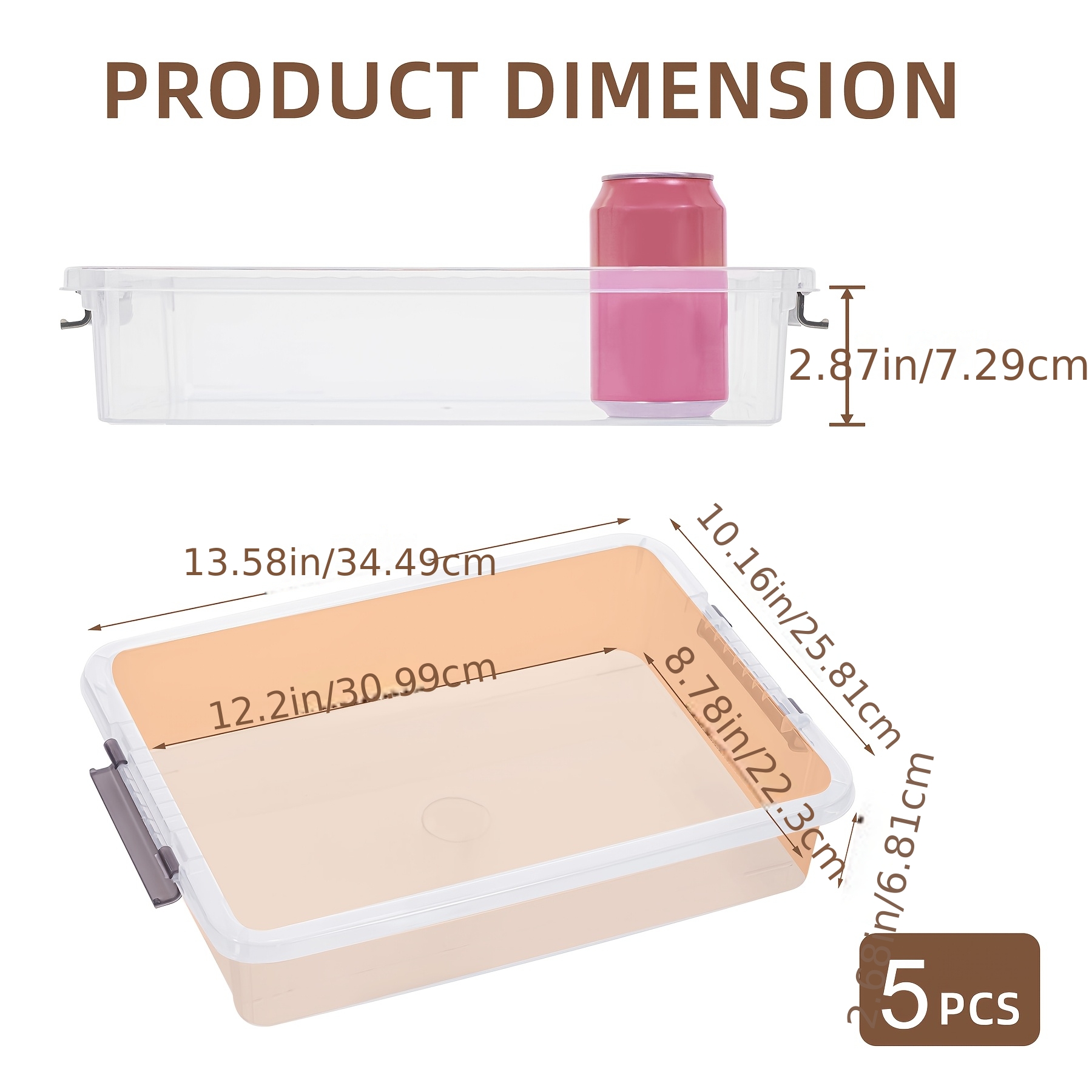 us5pcs Clear Plastic Storage B - Art Craft Using Paper reseña y precio