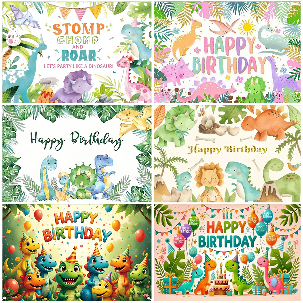 Cartoon Dinosaur Kids Birthday - Art Craft Dinosaur reseña y precio