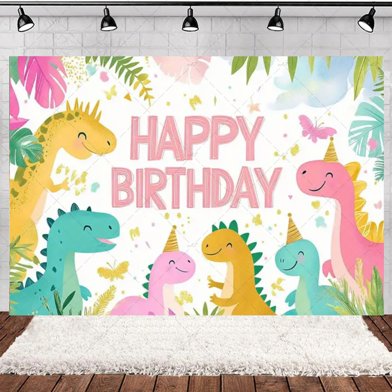 Cartoon Dinosaur Kids Birthday - Art Craft Dinosaur reseña y precio