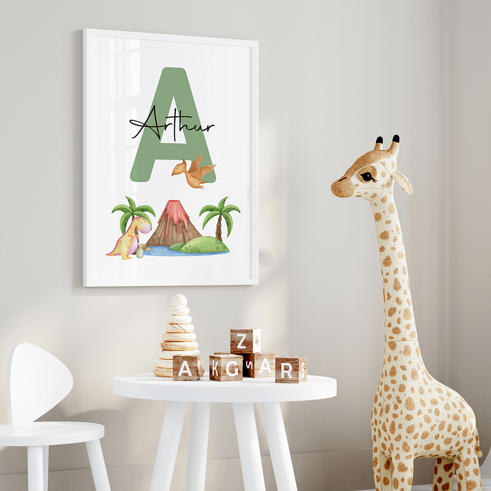 3pcs Personalized Custom Name  - Art Craft Dinosaur reseña y precio
