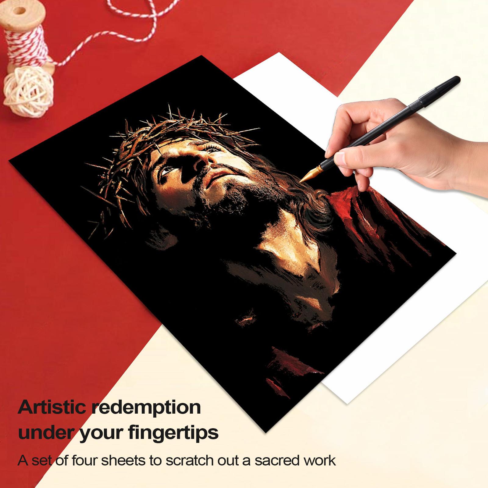 Scratch Book Jesus Scratch Pai - Art Craft Activities reseña y precio