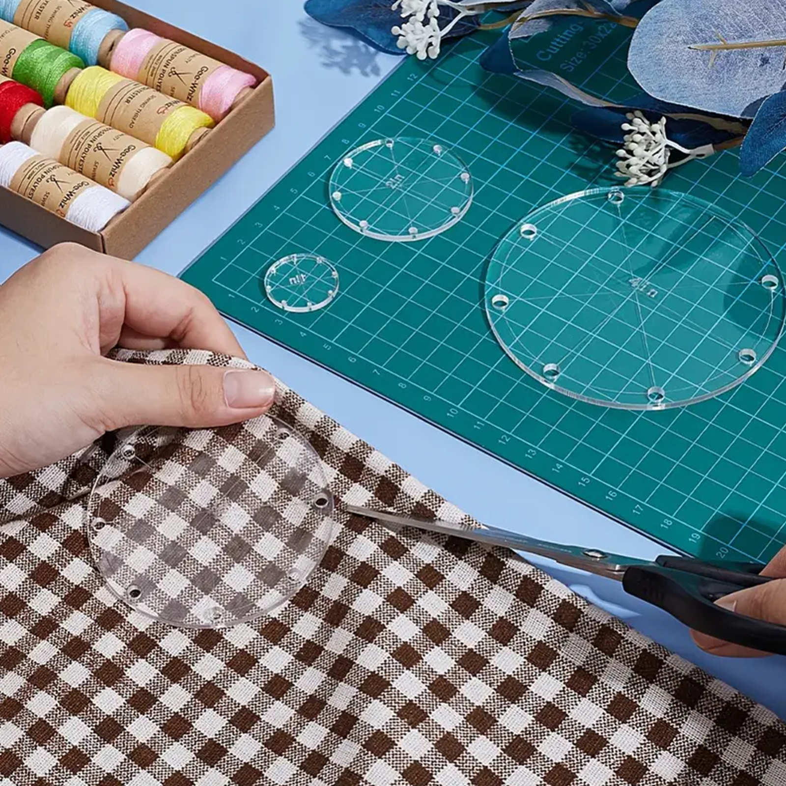 4pcs Clear Acrylic Circular Qu - Knitting Needle Circular reseña y precio