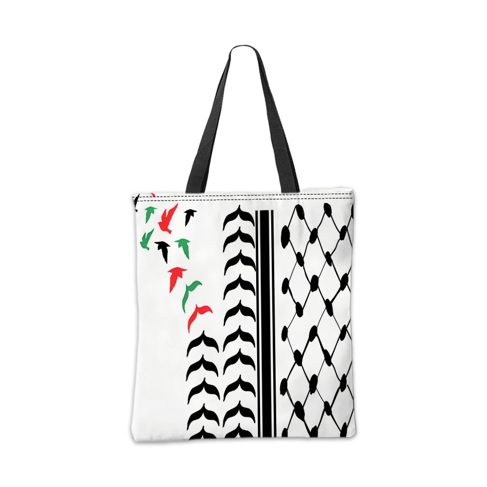 Red ,Black White Geometric Pat - Art Craft Bag reseña y precio