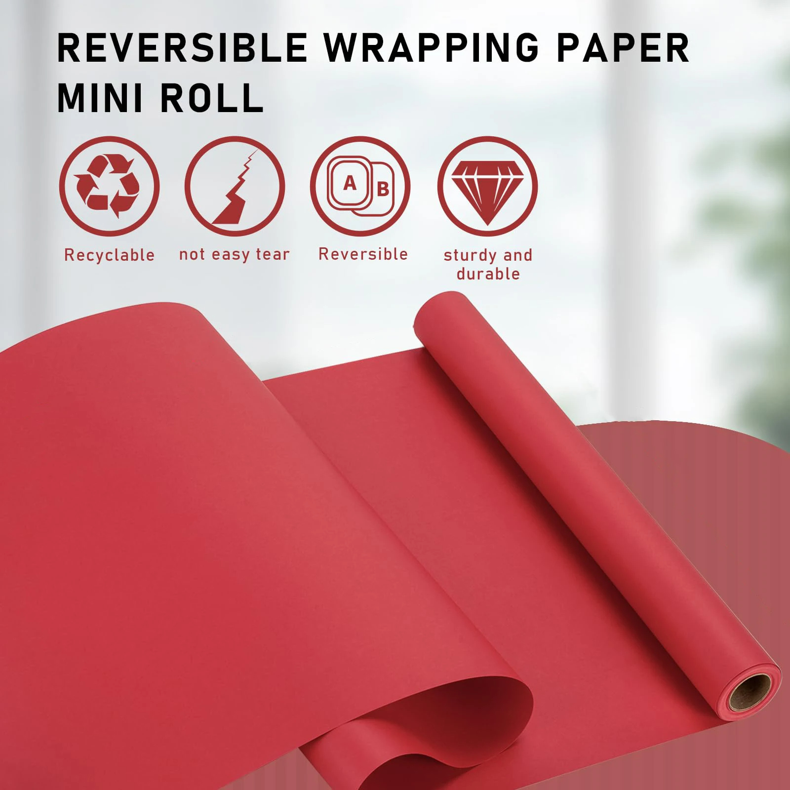 Kraft Paper red Ideal for Gift - Art And Craft Recycle reseña y precio