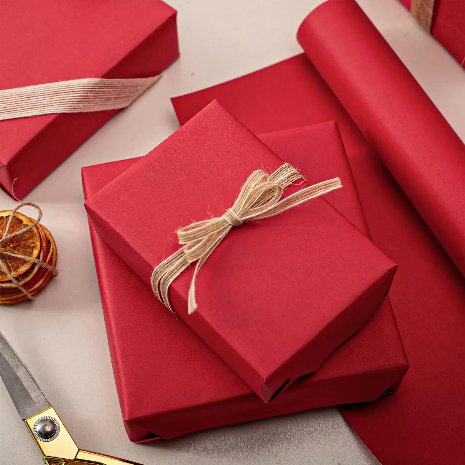 Kraft Paper red Ideal for Gift - Art And Craft Recycle reseña y precio