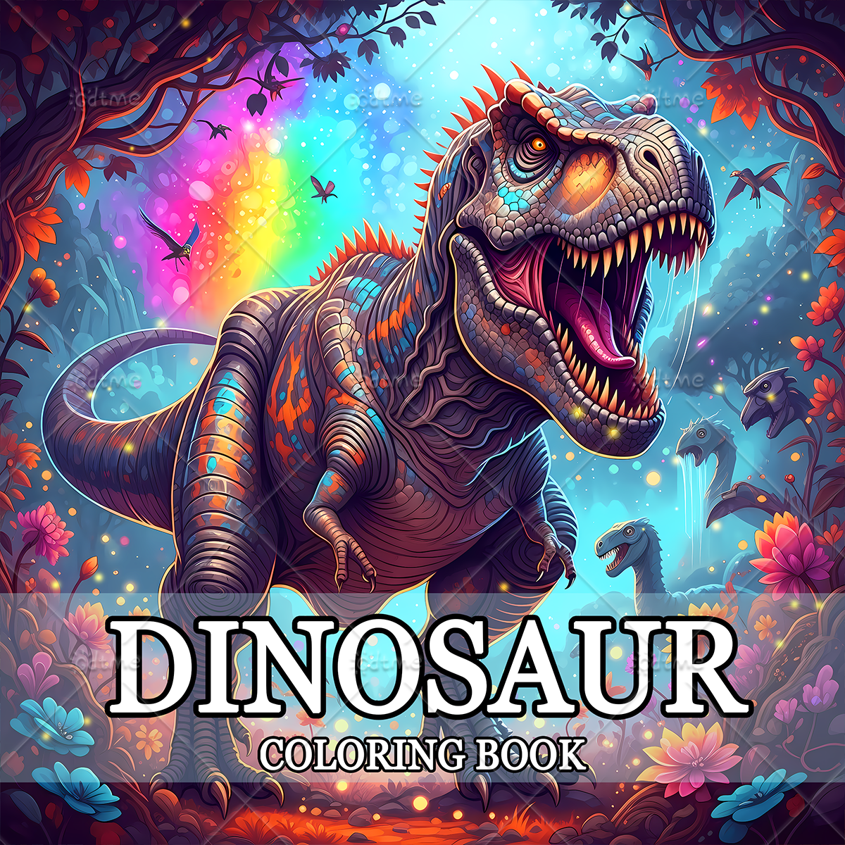 DINOSAUR Coloring Book Adult R - Art Craft Dinosaur reseña y precio