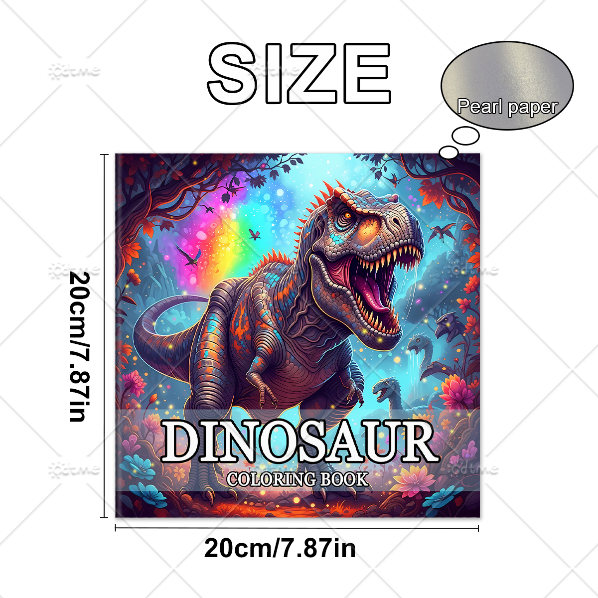 DINOSAUR Coloring Book Adult R - Art Craft Dinosaur reseña y precio
