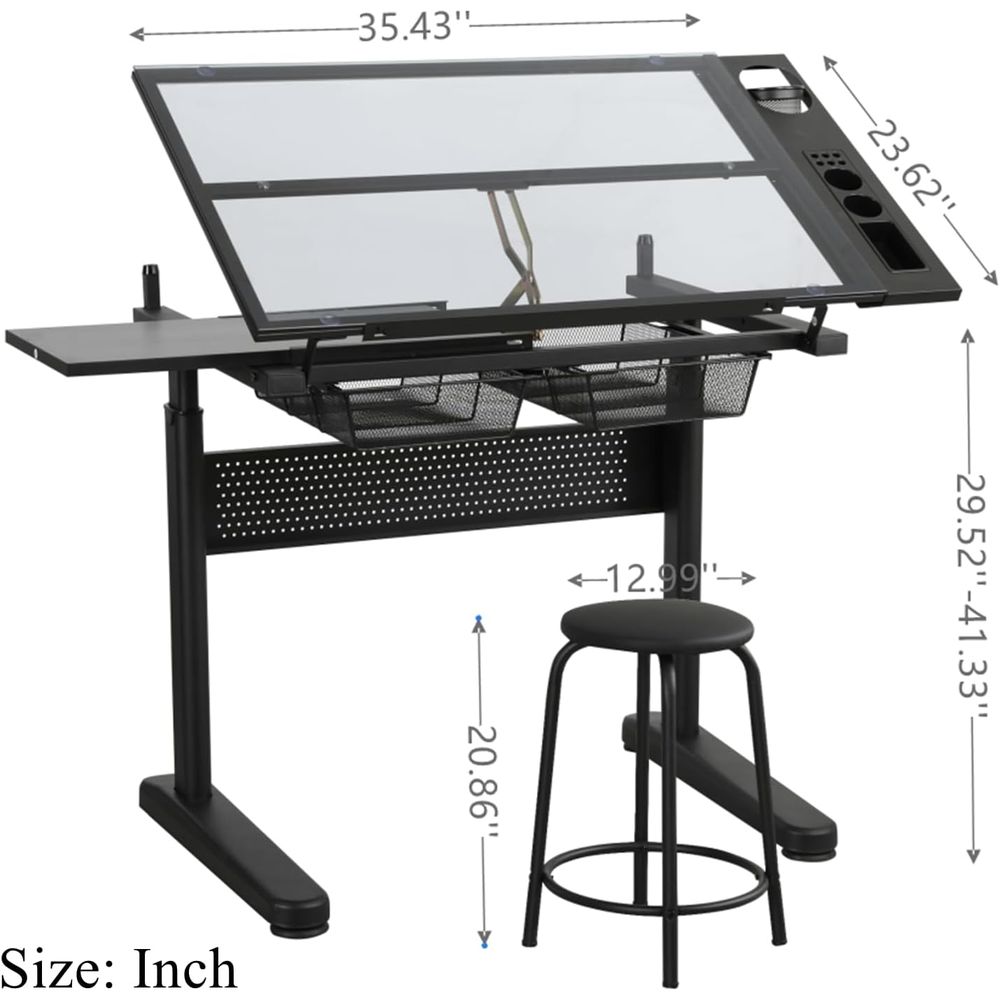 Adjustable Height Art Table wi - Art & Craft Teacher Vacancy reseña y precio