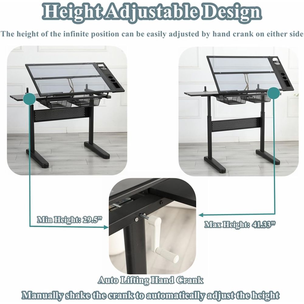Adjustable Height Art Table wi - Art & Craft Teacher Vacancy reseña y precio