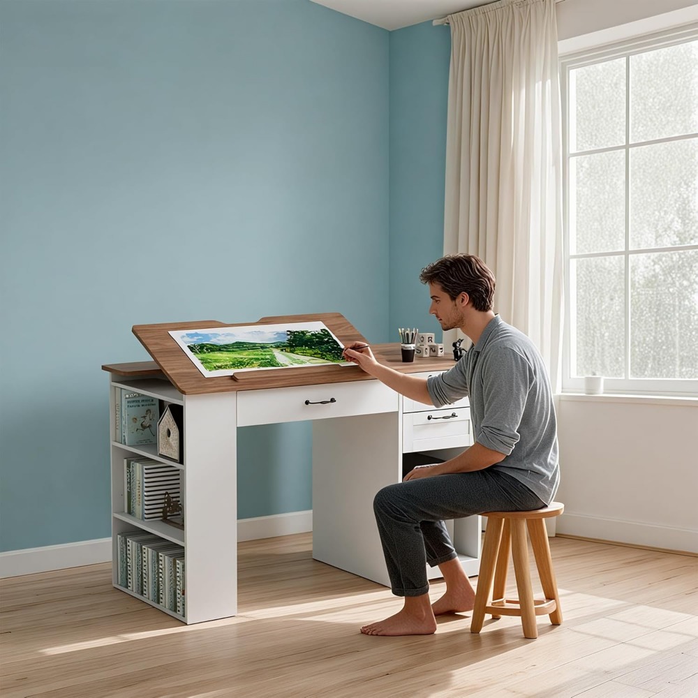 Adjustable Art Table with Stor - Art & Craft Teacher Vacancy reseña y precio