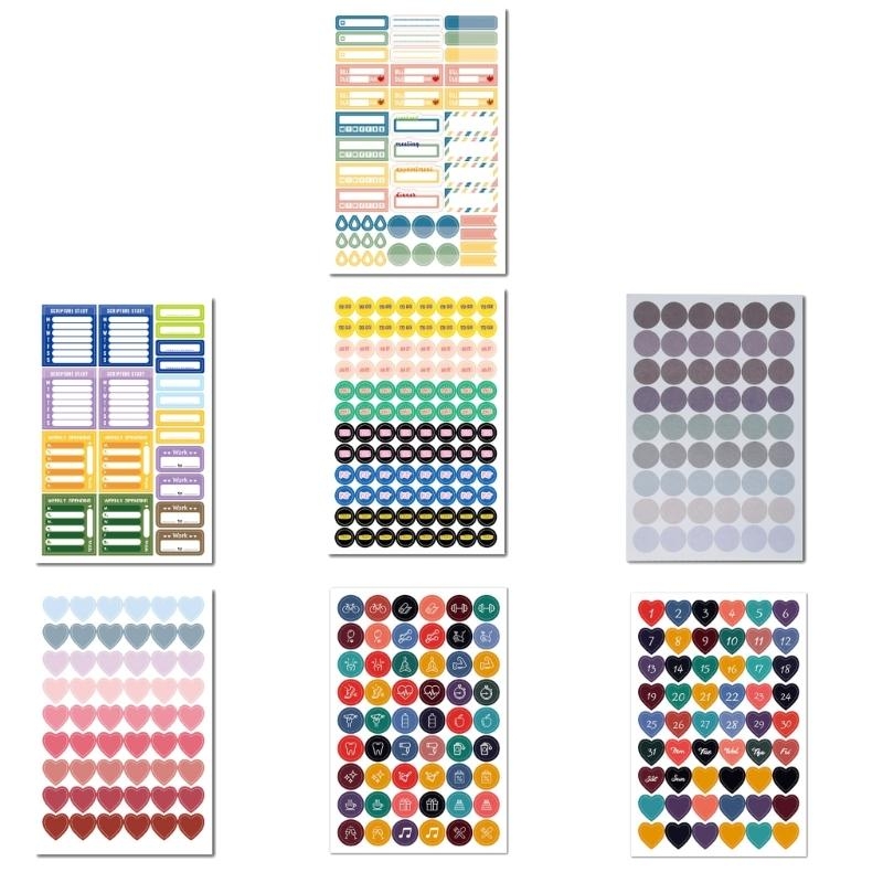 W89C Useful Planner Stickers F - Art Craft Using Paper reseña y precio