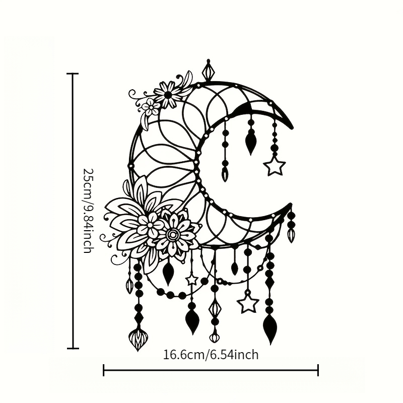 Elegant Gothic Crescent and Fl - Art Craft Cafe reseña y precio