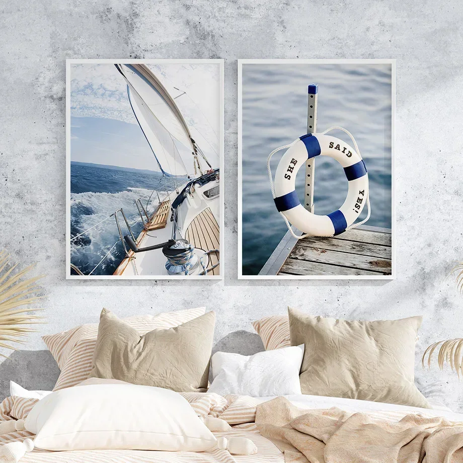 Blue Sea Sunshine Beach White  - Art Craft Vase reseña y precio