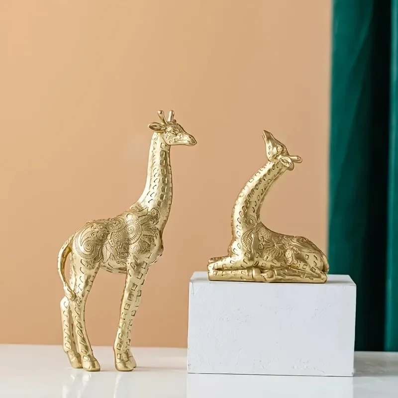 2pcs/set Giraffe Ornament, Gol - Art Craft Cafe reseña y precio