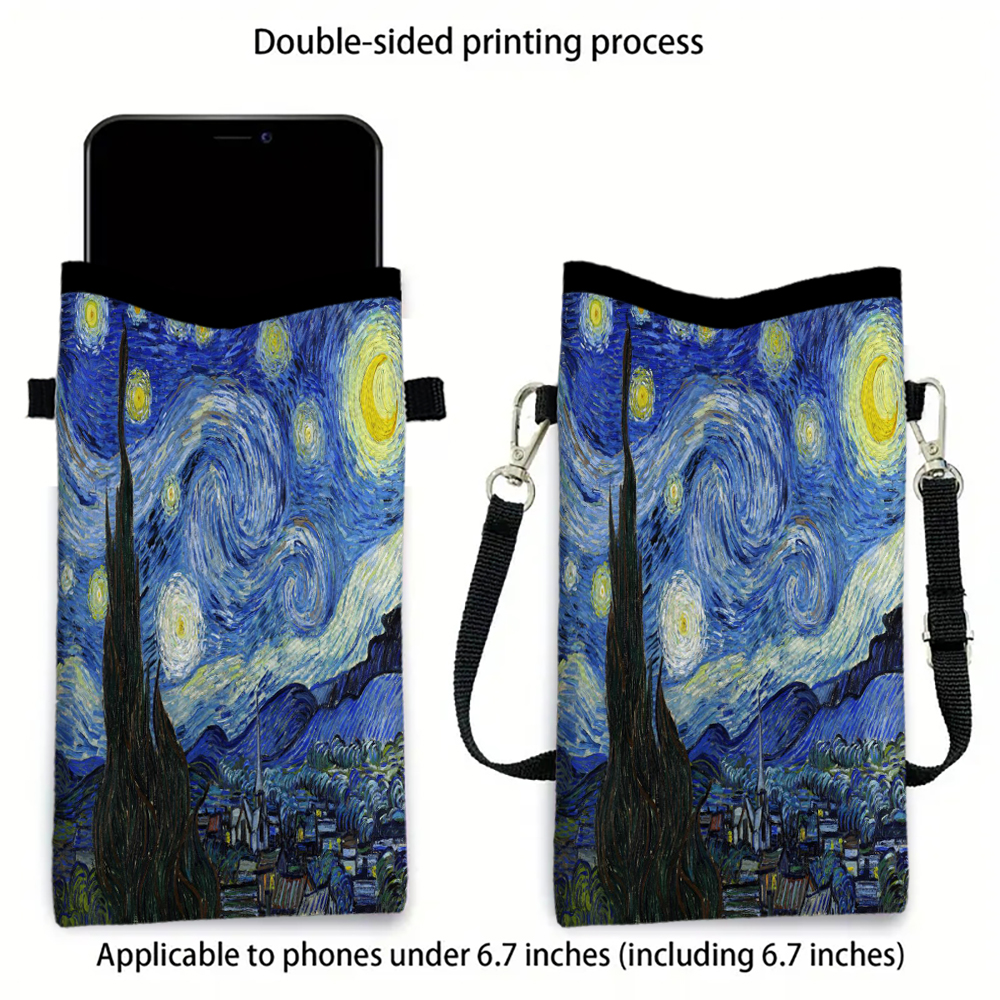 Van Gogh Phone Pouch with Lany - Art Portfolio Bag reseña y precio