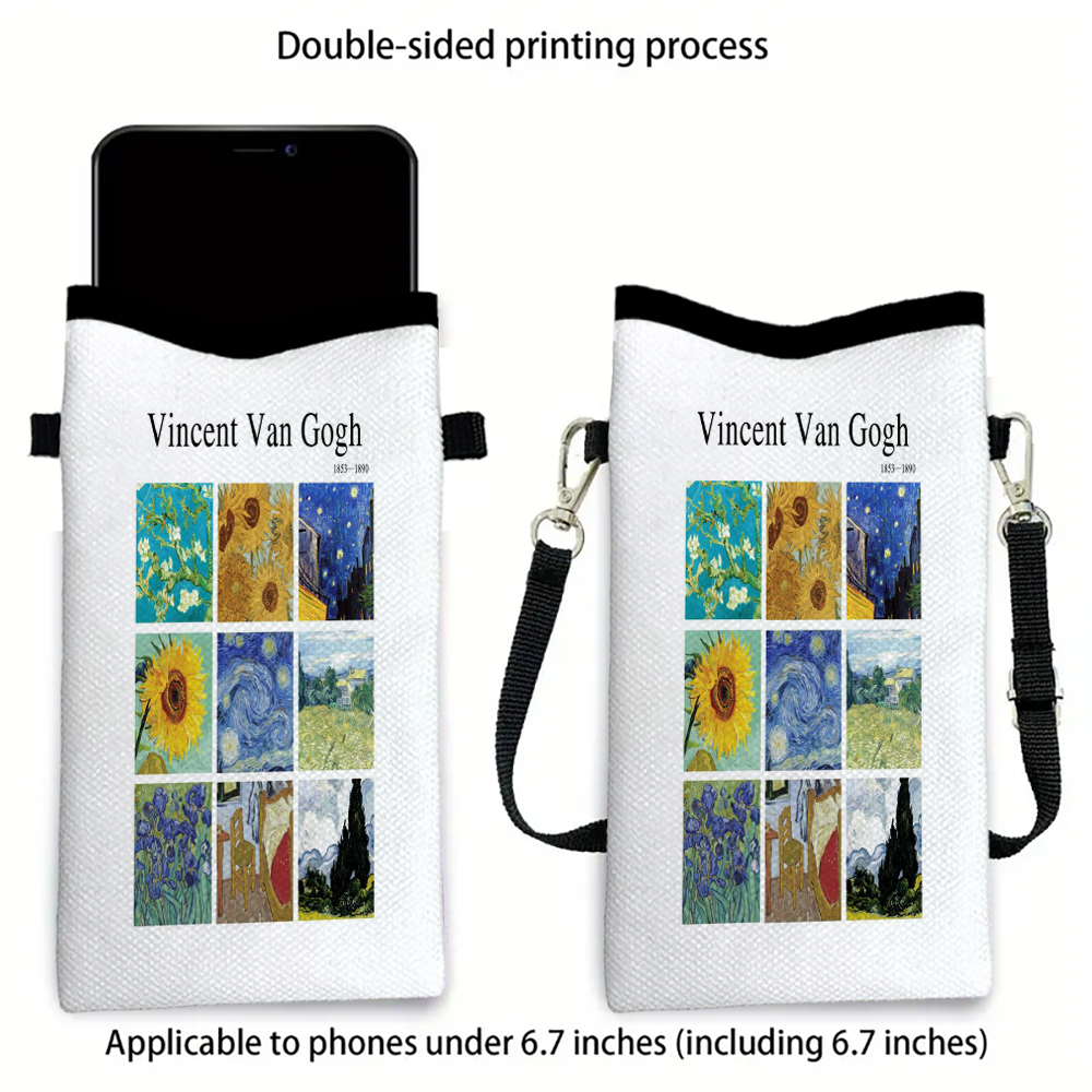 Van Gogh Phone Pouch with Lany - Art Portfolio Bag reseña y precio