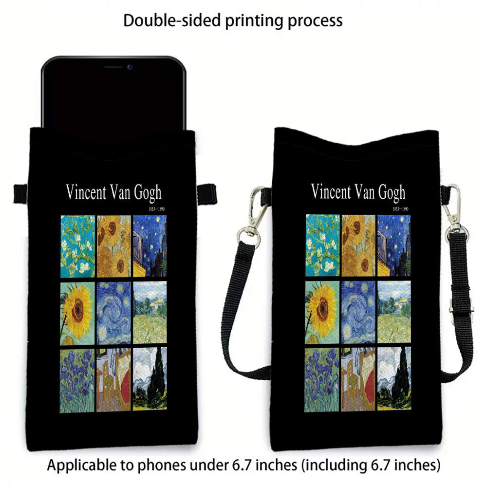 Van Gogh Phone Pouch with Lany - Art Portfolio Bag reseña y precio
