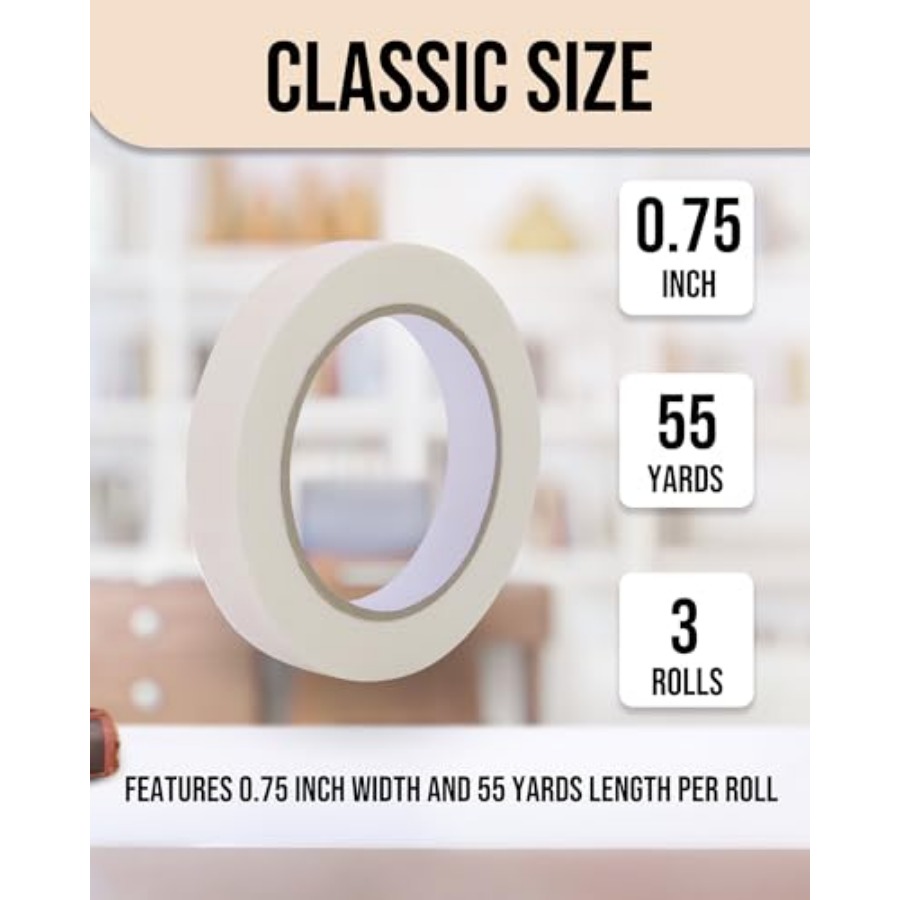 Masking Tape 3/4 inch, 3 Pack  - Art X Craft reseña y precio
