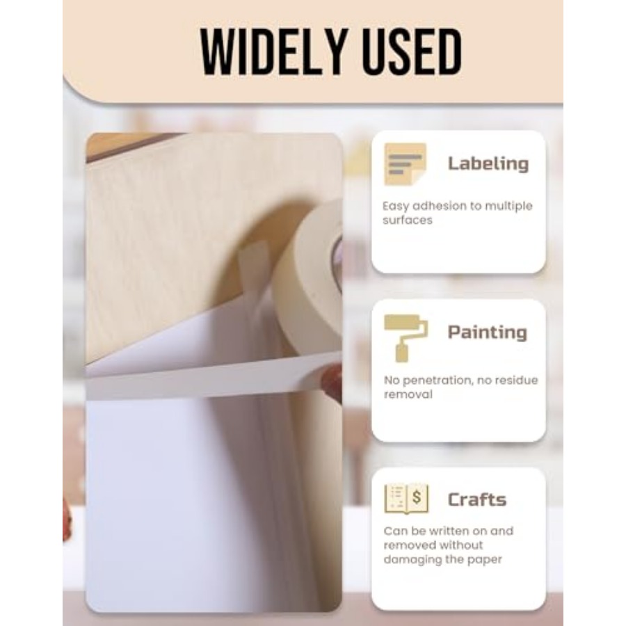 Masking Tape 3/4 inch, 3 Pack  - Art X Craft reseña y precio
