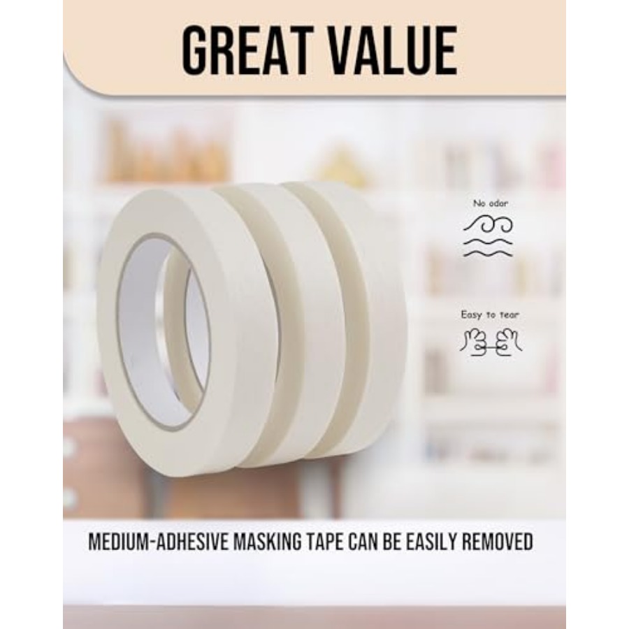 Masking Tape 3/4 inch, 3 Pack  - Art X Craft reseña y precio