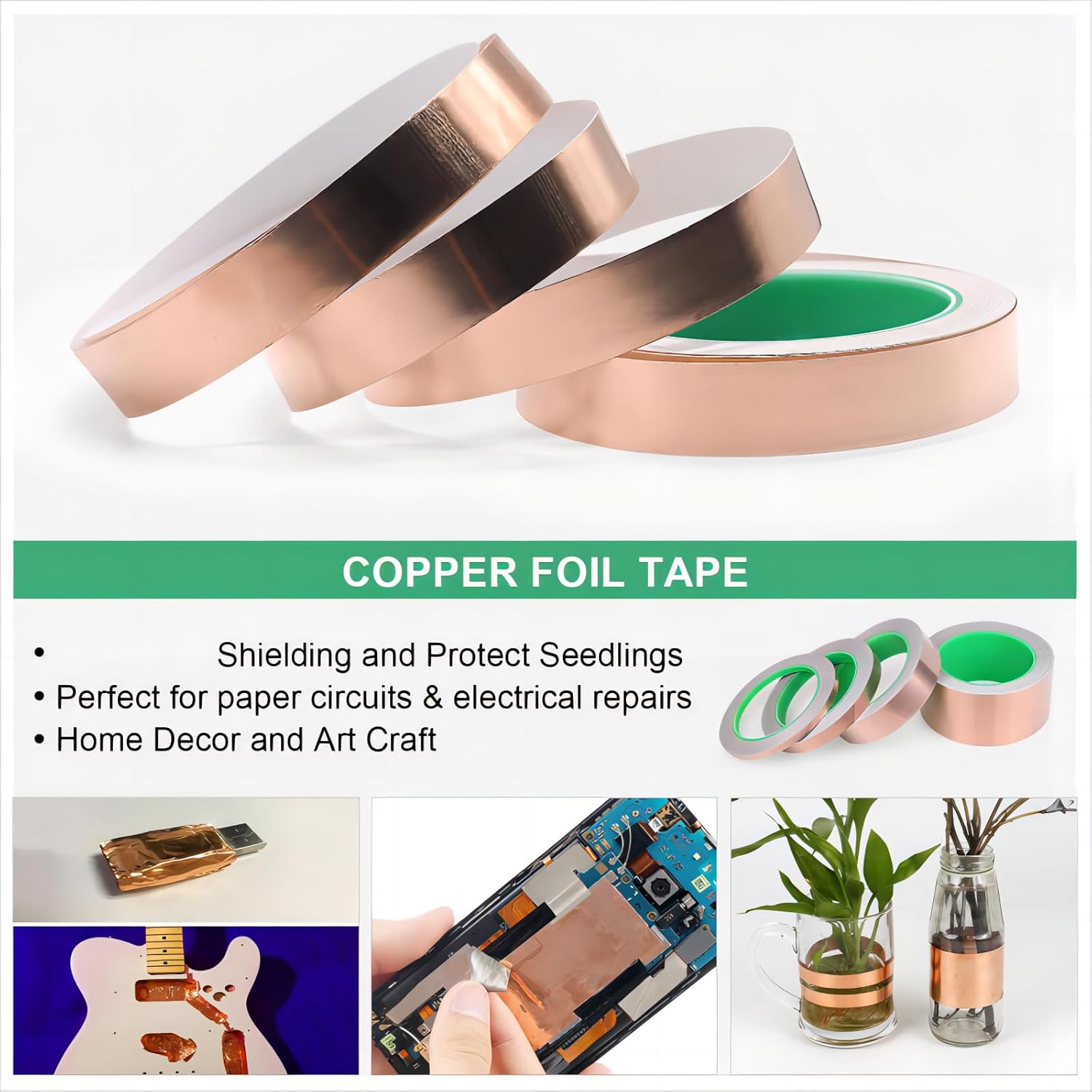 Double-Sided Copper Tape Condu - Art Craft Store reseña y precio
