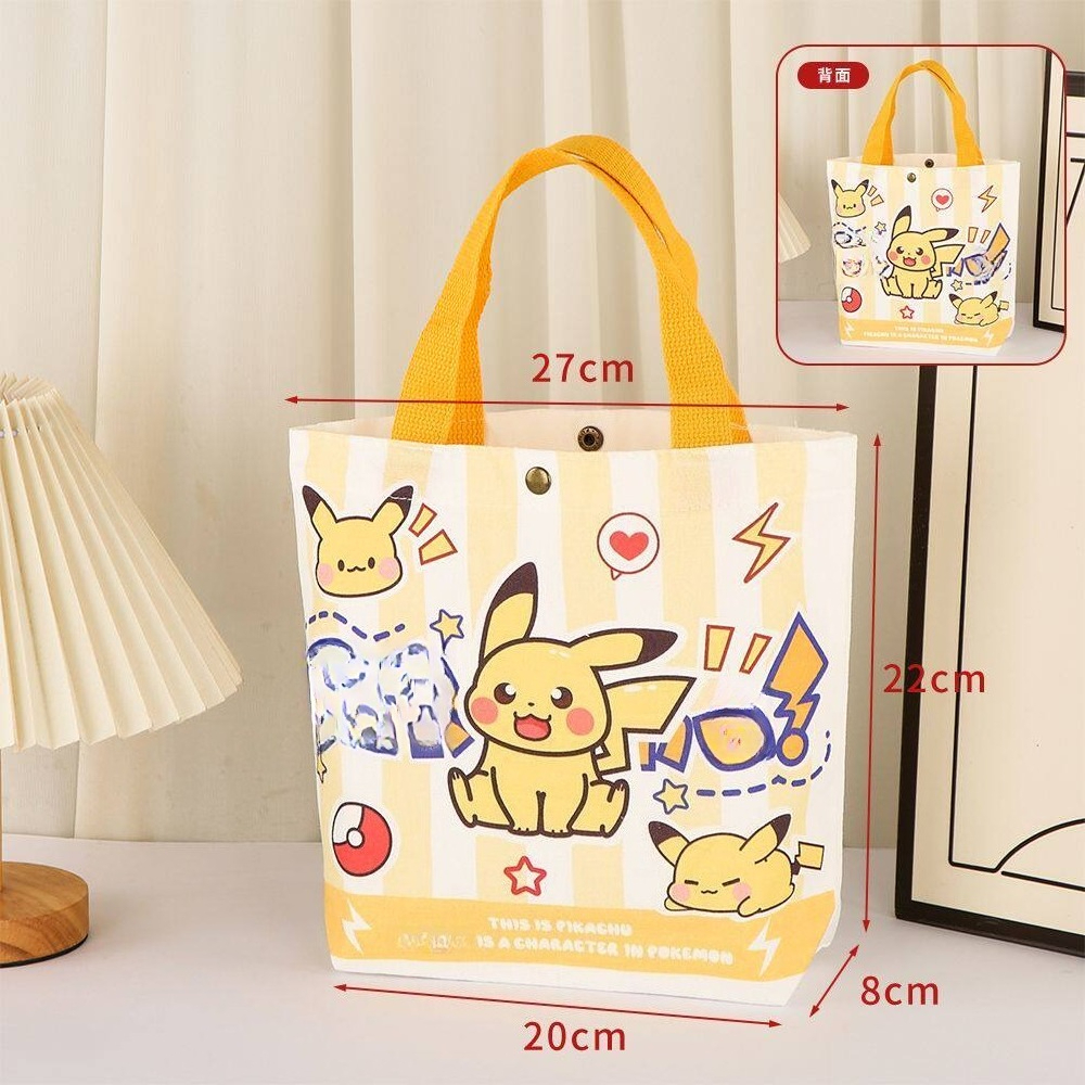 Pokémon canvas bag with cute c - Art Craft Bag reseña y precio