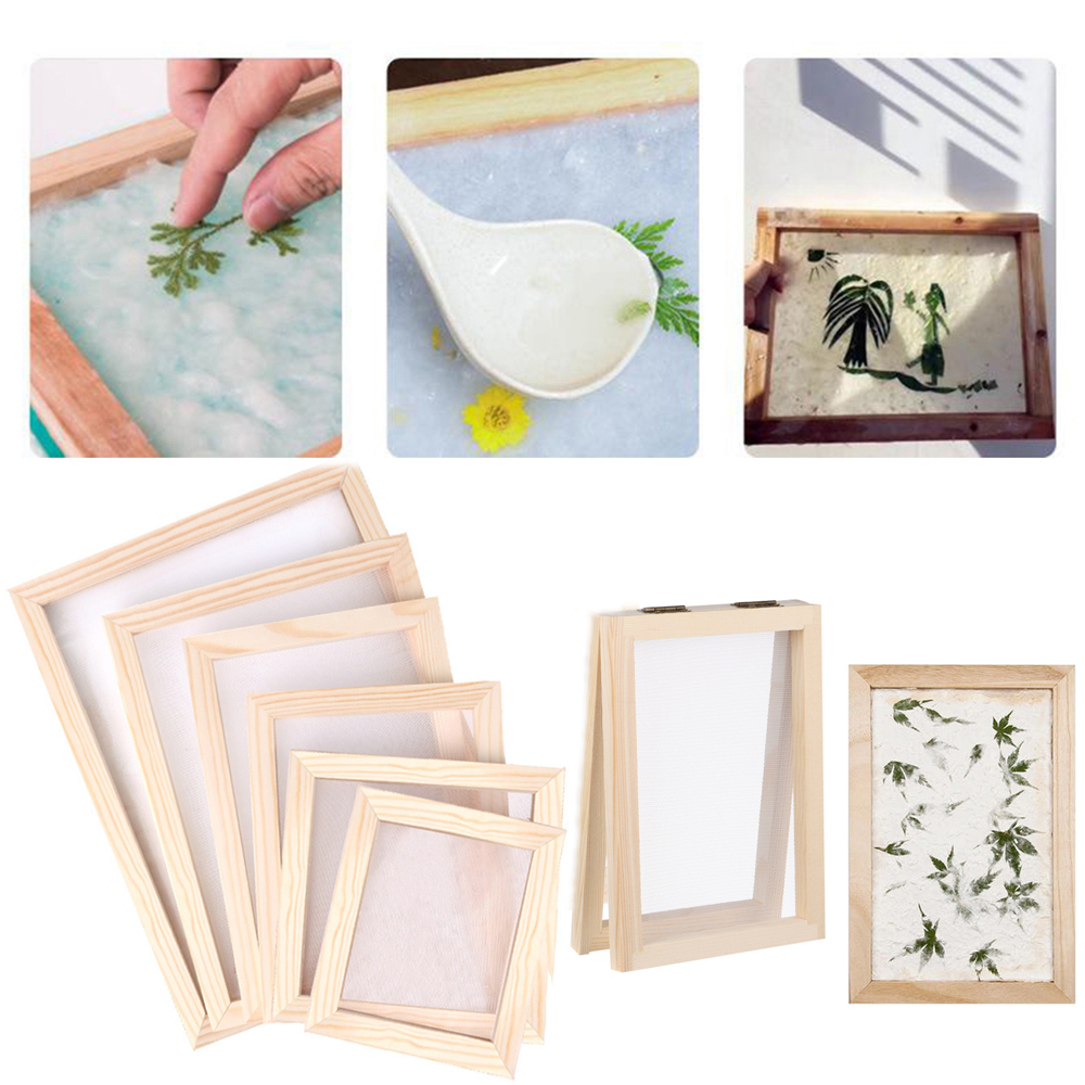 Wooden Paper Making   Kit Art  - Art And Craft Recycle reseña y precio