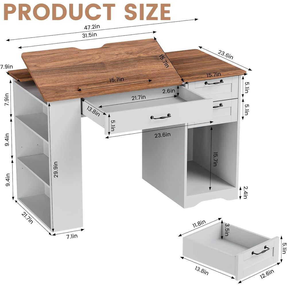 Drating Table with Storage Cab - Art & Craft Teacher Vacancy reseña y precio