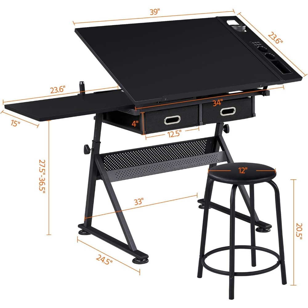 Art Craft Table with Adjustabl - Art & Craft Teacher Vacancy reseña y precio