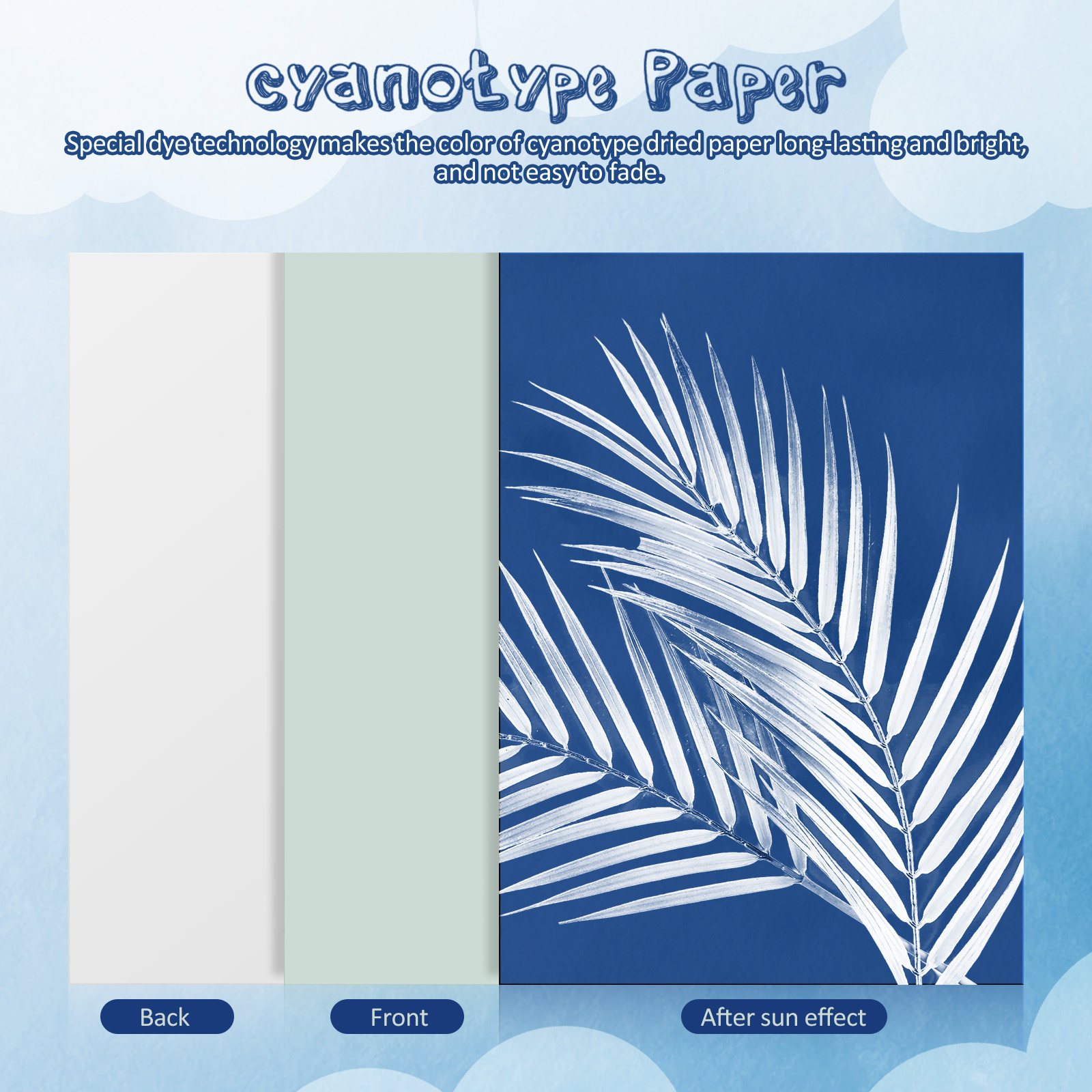 1Set Cyanotype Paper Sun Activ - Art Craft Activities reseña y precio