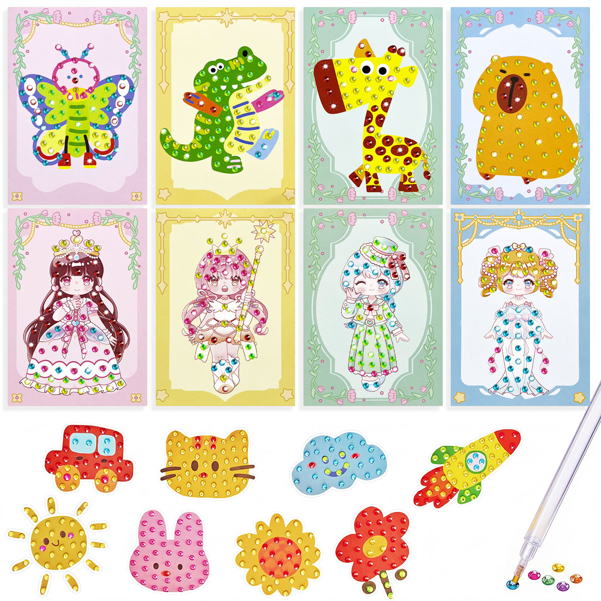 16 Pcs Gem Kit DIY Arts Crafts - Art Craft Activities reseña y precio