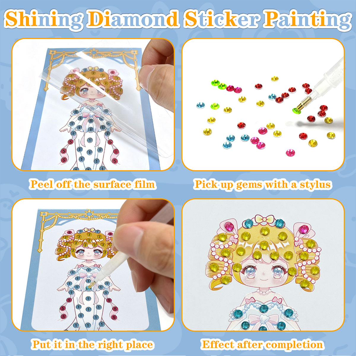 16 Pcs Gem Kit DIY Arts Crafts - Art Craft Activities reseña y precio