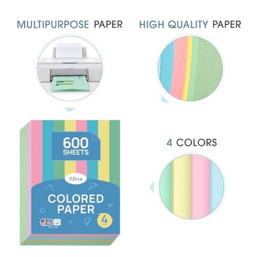 Colored Paper 8.5 x - Copy Pap - Art And Craft Letter X reseña y precio