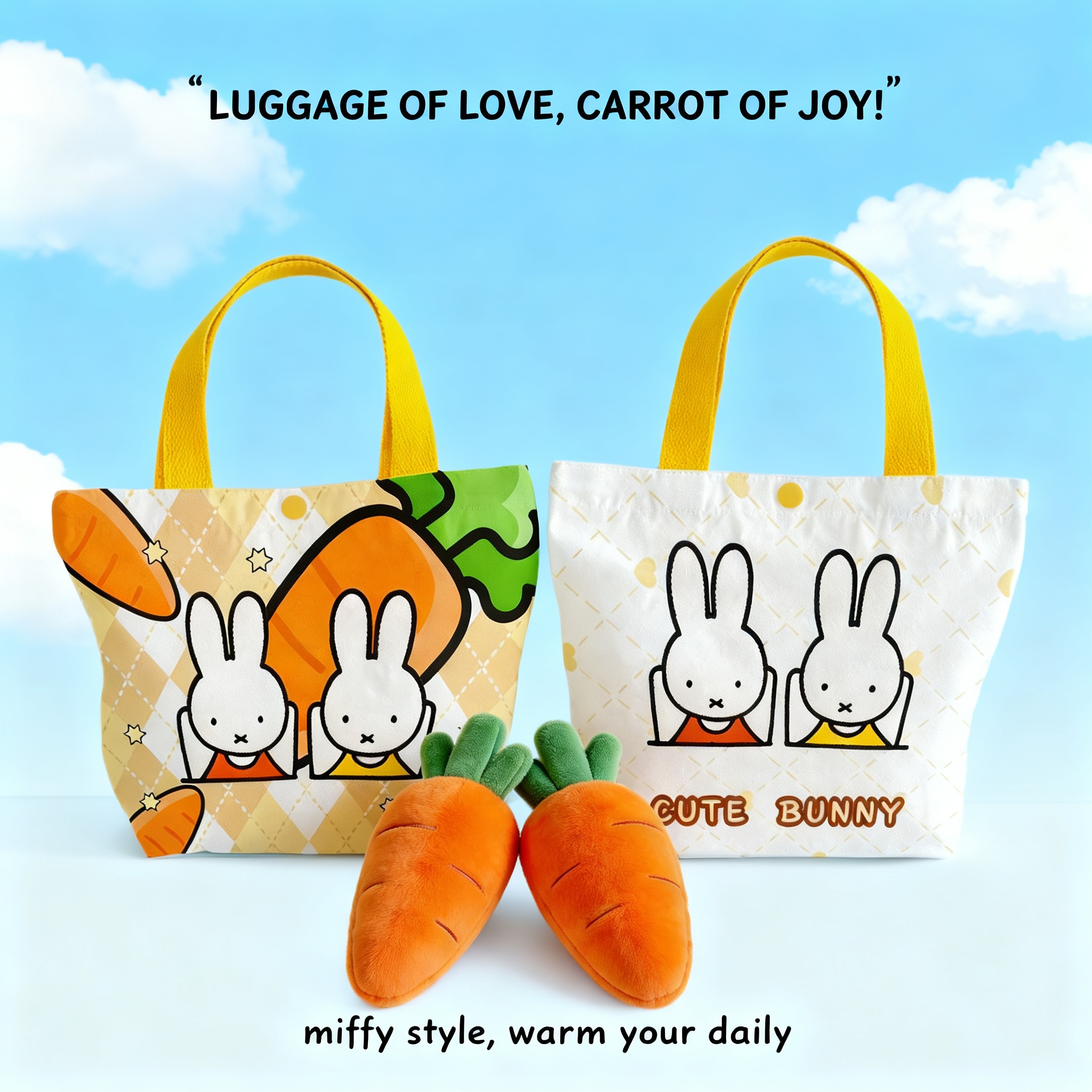 Creative Cartoon Miffy Rabbit  - Art Craft Bag reseña y precio