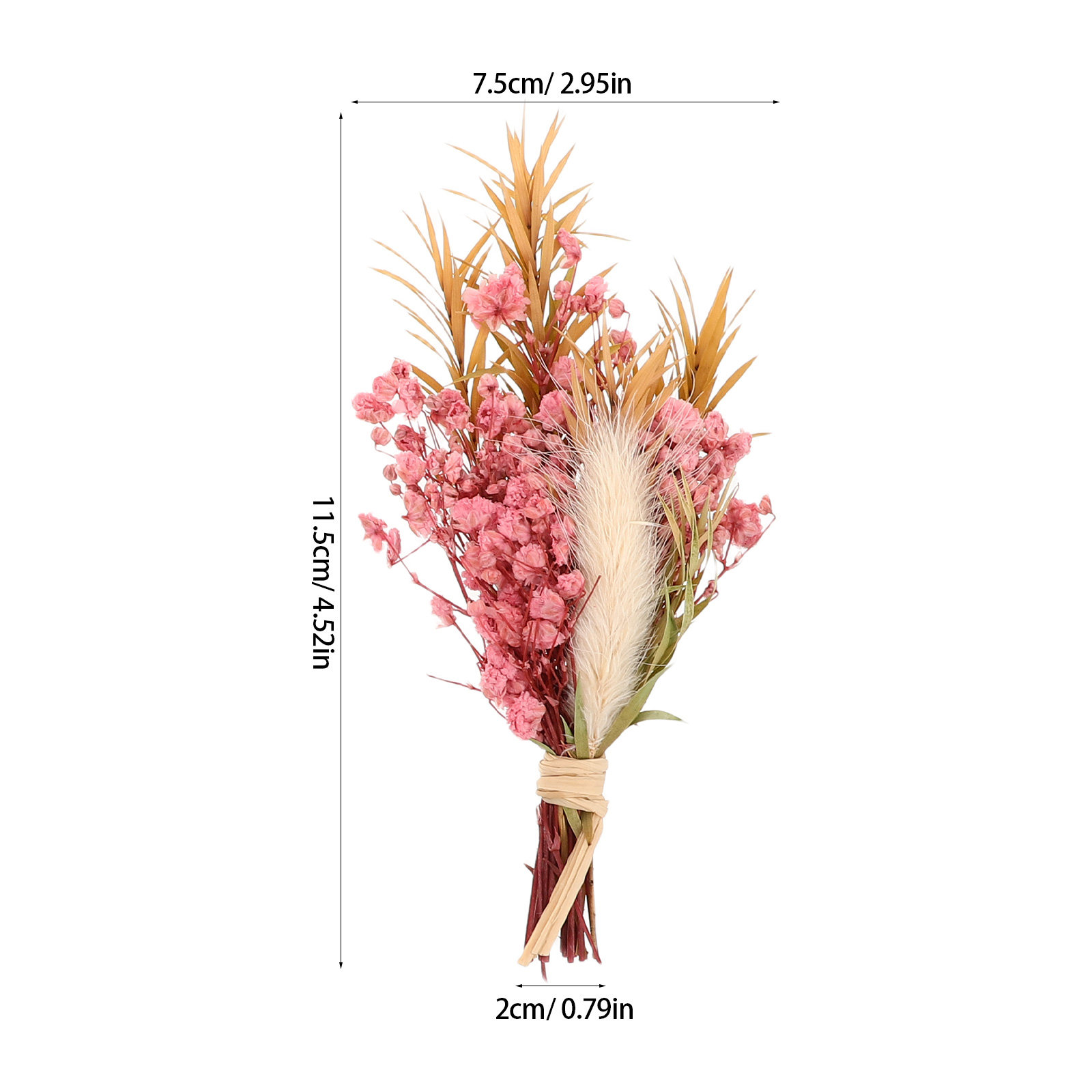 3Pcs Mini Dried Floral Bouquet - Art Craft Vase reseña y precio