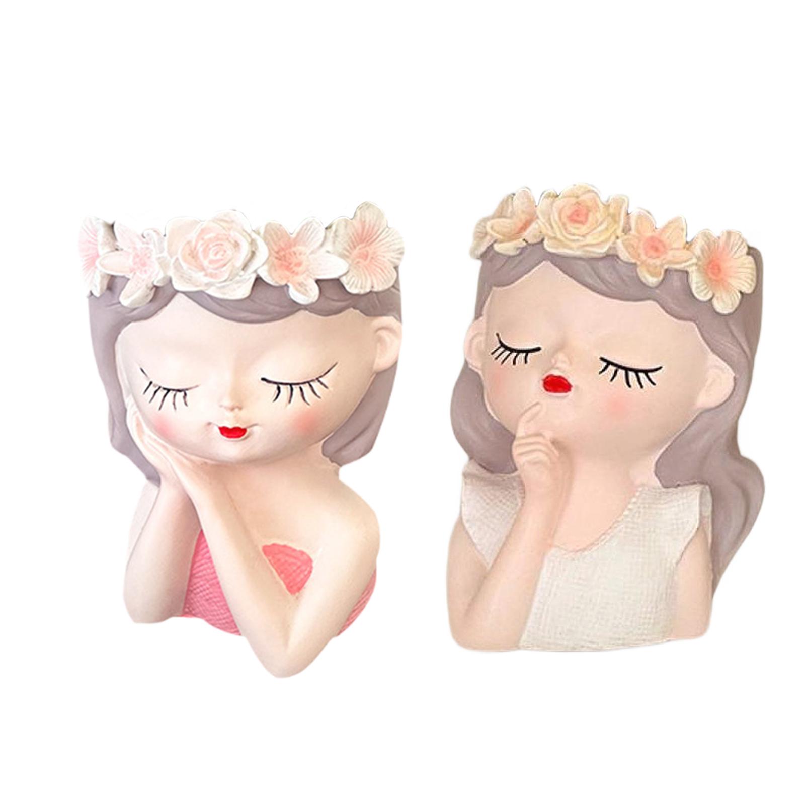 Fairy Head Flower Pot Photo Pr - Art Craft Cafe reseña y precio